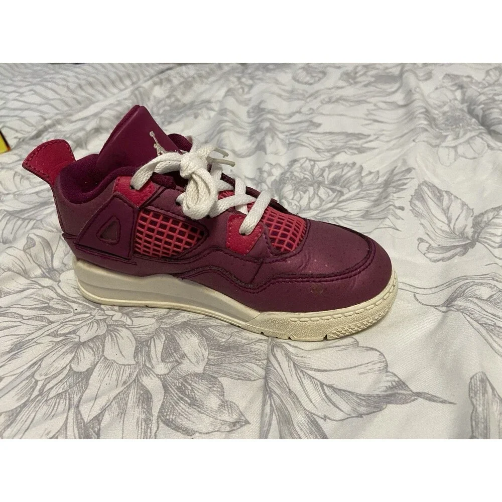 Jordan Air Jordan 4 True Berry Kids Valentines 2019 Release 10C— Good Condition